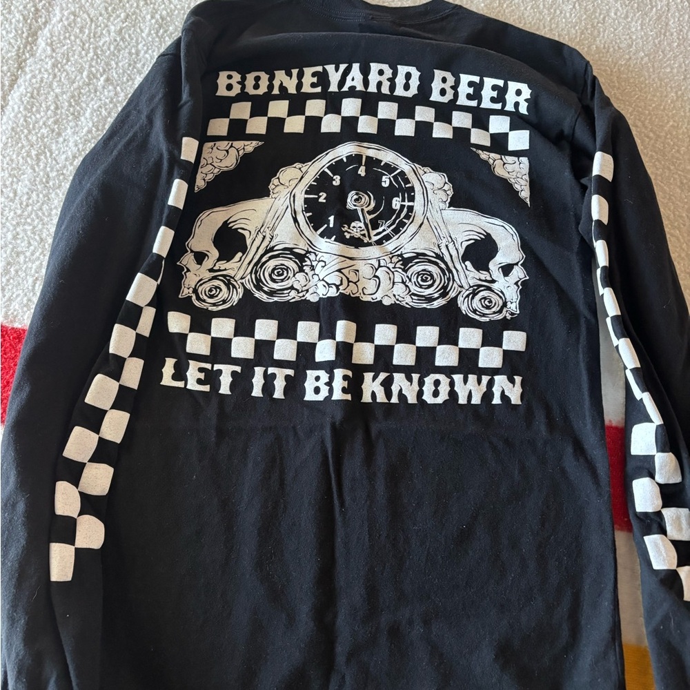 Boneyard Beer Black Graphic Long Sleeve Tee